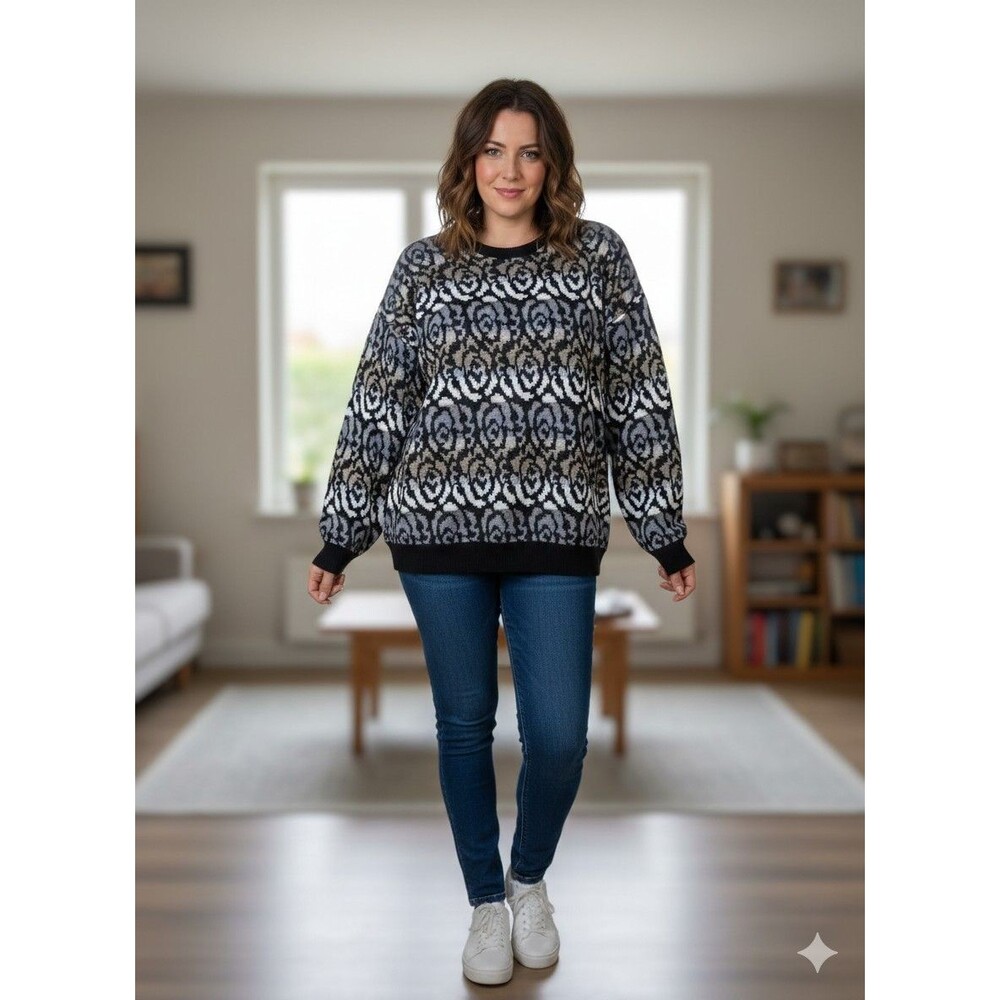 Topnotch Oversized Vintage Knit Sweater Size Xl Unisex